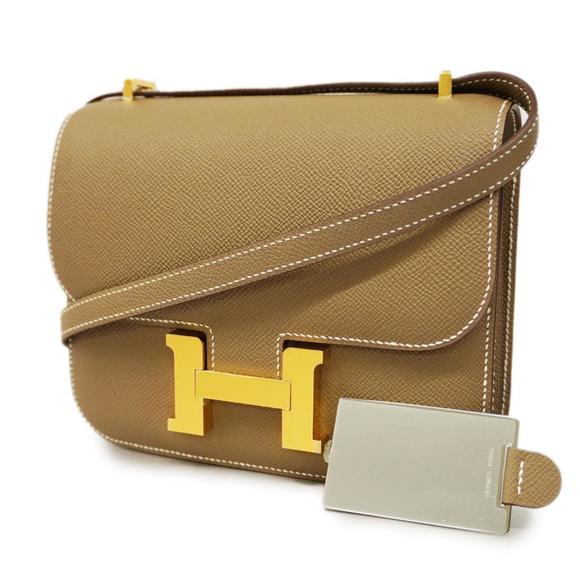 HERMES Handbags - Hermes Shoulder Bag Constance 18 Epson Etoupe Gold Hardware Women's